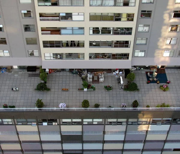 Apartmenthaus Dachterrasse Mit Grill Und Sitzecke New Westminster Kanada — Stockfoto