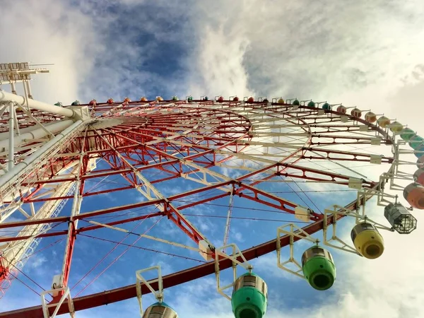 Колесо Big Ferris Окрузі Одайба Токіо Японія — стокове фото