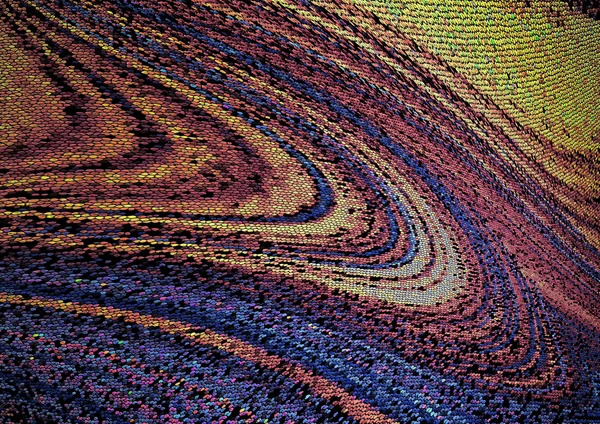 Motley mosaico de fundo de raios côncavos, montados a partir de diferentes blocos de cores — Fotografia de Stock