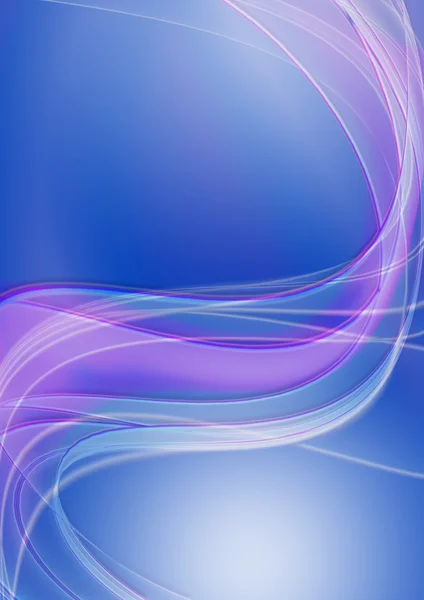 Abstract blue background with flowing lines — Stock Photo, Image