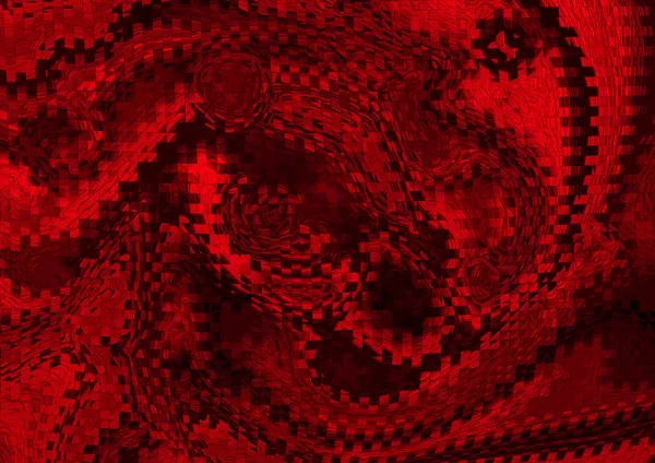 Fundo preto vermelho original coletado no mosaico — Fotografia de Stock