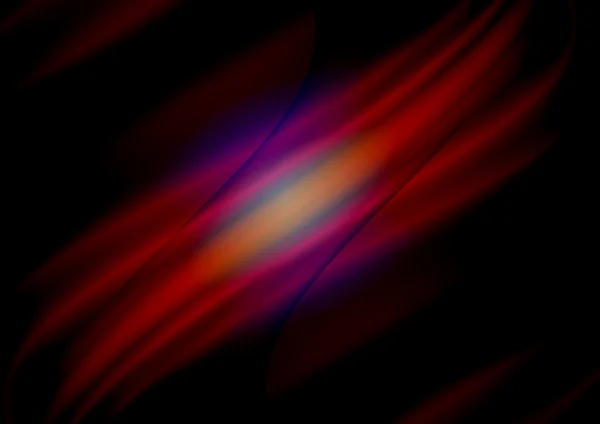 Parlama ile parlak kırmızı ışınları şeffaf mavi şerit kapalı — Stok fotoğraf