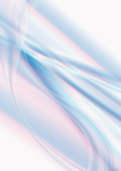 Blue and pink wave with transparent curved stripes on white background — Stock Photo, Image