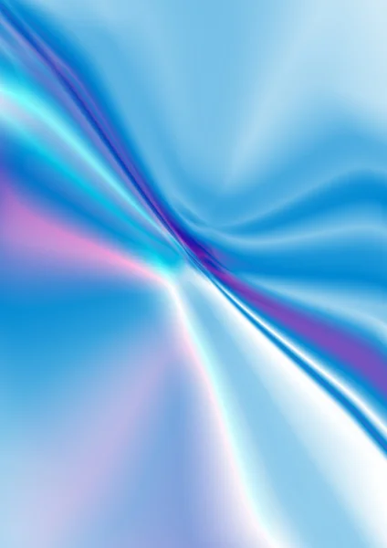 Merkezden veren pembe ve beyaz dalgalı ışınları ile saten mavi arka plan — Stok fotoğraf
