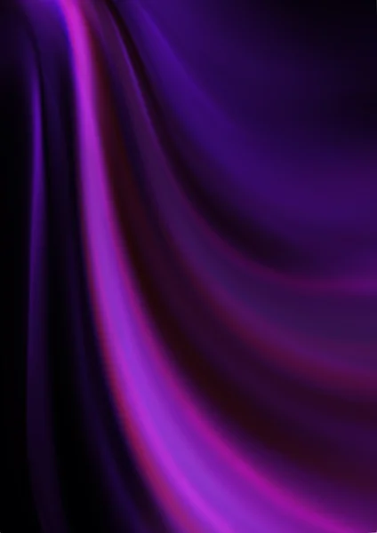 Dark purple background with a bright purple flocking curved waves — Stock Photo, Image