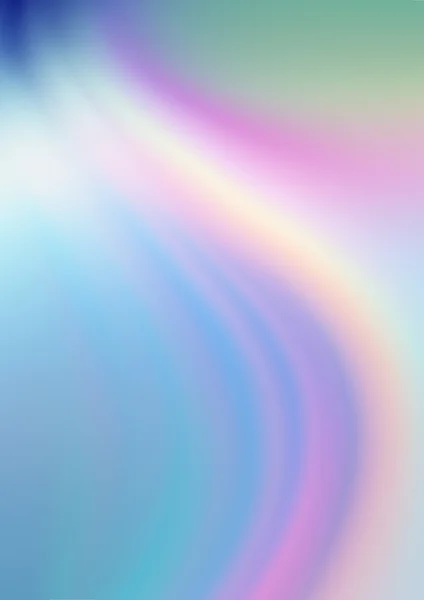 Gentle curved rainbow waves covered a light blue background — Stock Photo, Image