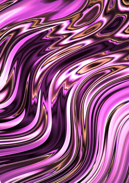 Shining purple background with wavy dark stripes and brown zigzags — Stock Photo, Image