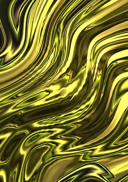 Gold waves covered with black and brown stripes — Stock Photo, Image