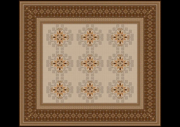 Delicate patroon van het tapijt — Stockvector