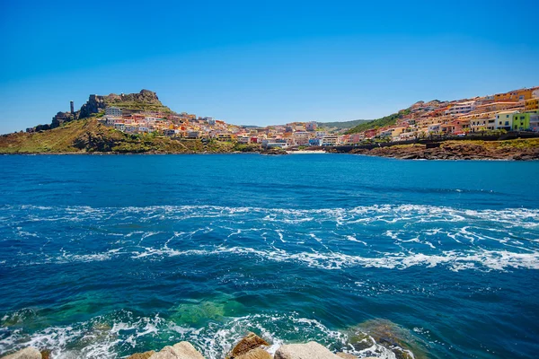 Cidade medieval Castelsardo, Sardenha, Itália — Fotografia de Stock