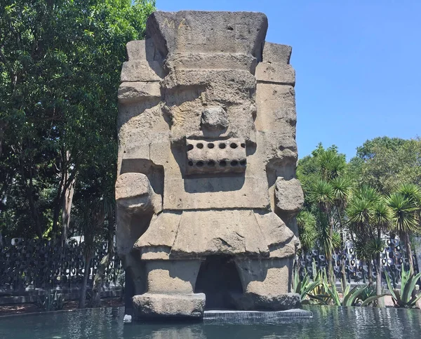 Tlaloc Divinità Azteca Della Pioggia Della Fertilità Spostata Dal Sito Foto Stock