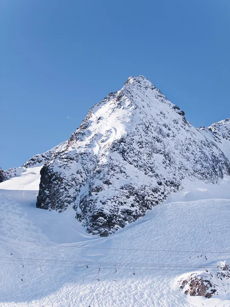 Κορυφή στο Τιρόλο Stubai Alpen βουνό — Φωτογραφία Αρχείου