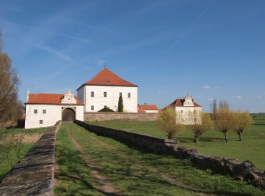 Antik kale Novy Hradek Krcinov Merkezi Bohemya'da