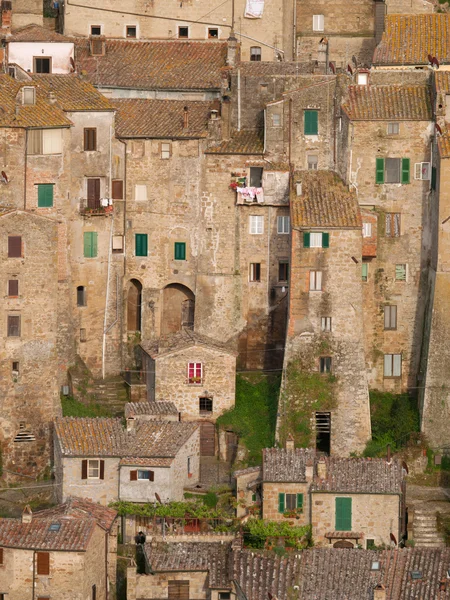 Antigua ciudad Sorano en Toscana —  Fotos de Stock