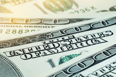 ABD 'nin ulusal para birimi. Amerikan parası. ABD Doları yakın plan.