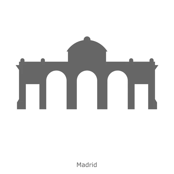 Puerta de Alcalá - Madrid, España — Vector de stock