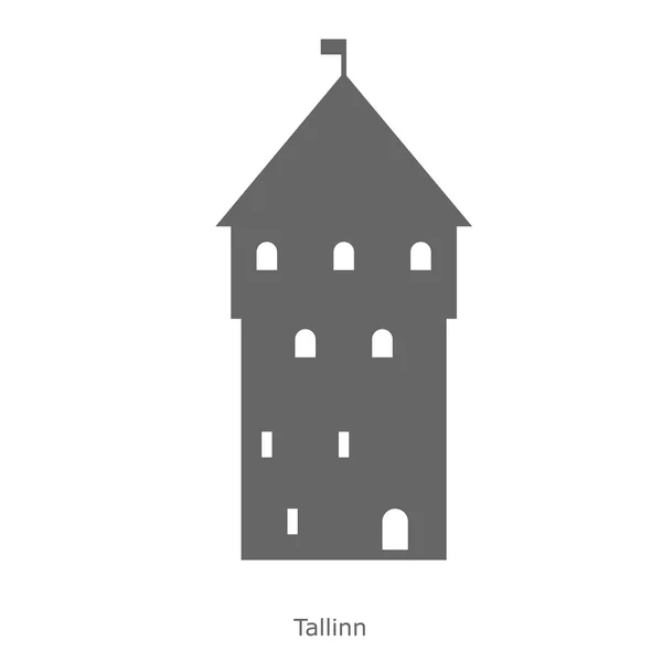 Kiek in de Kjalá - Tallin, Estonia — Vector de stock