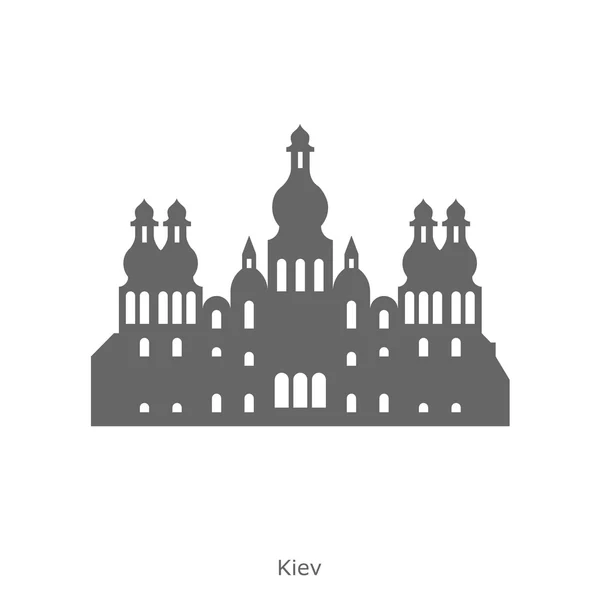 Catedral de Santa Sofia - Kiev, Ucrânia — Vetor de Stock