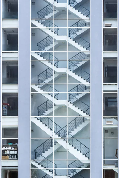 Emergency Exit Stairway Building Interior View Emergency Exit Stairs — Stock Photo, Image