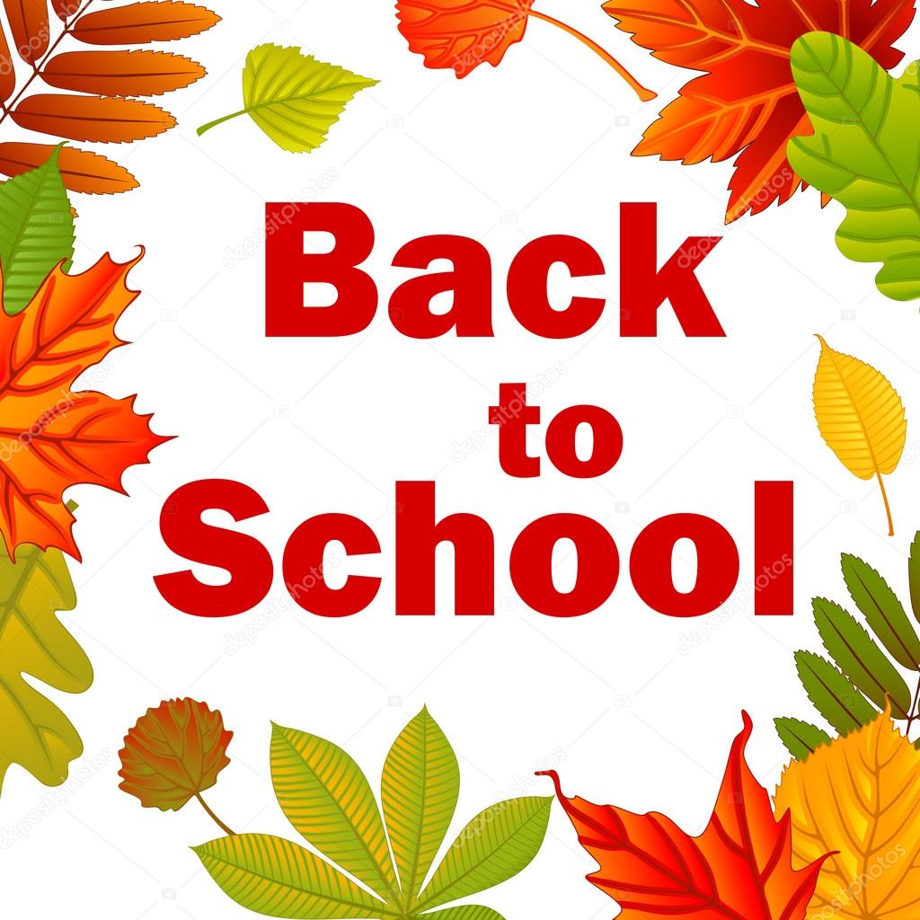 Back to school. Autumn background