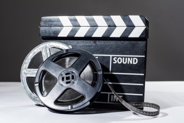 Film kamera chalkboard ve rulo