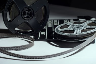 Eski makara film ve sinema alkış