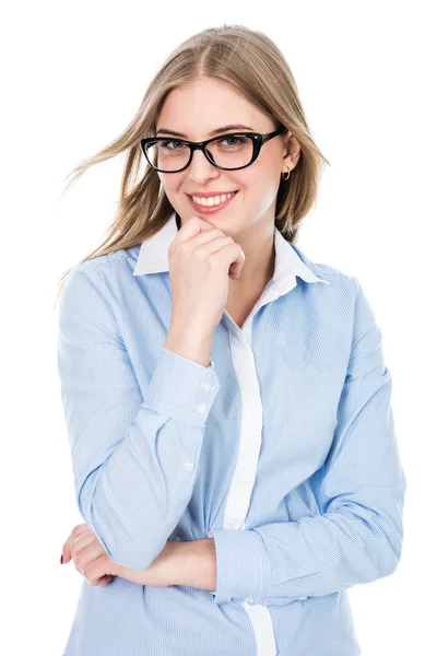 Fille mignonne avec des lunettes — Photo