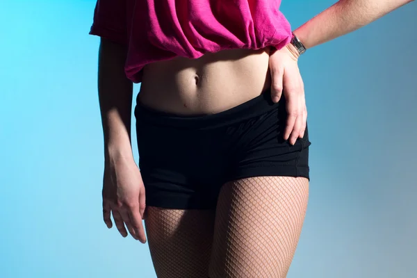 Close-up of belly dancers and shorts — Stock Photo, Image