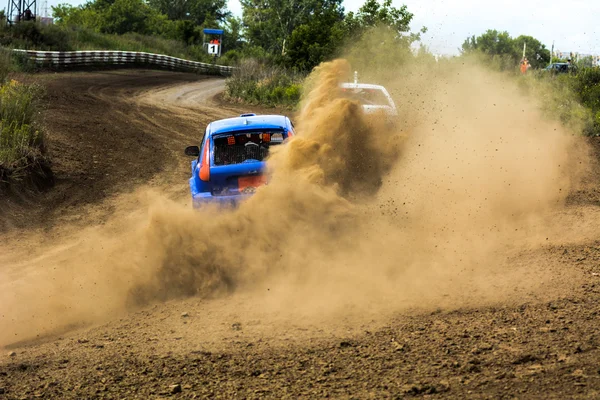 Cars on the autocross. — Stock Photo, Image