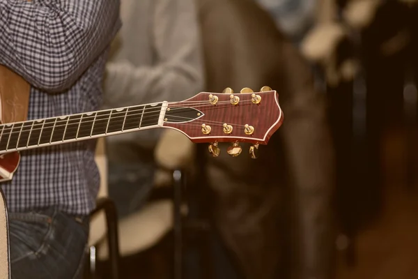 Fingerboard electric guitar close up — Stock Photo, Image