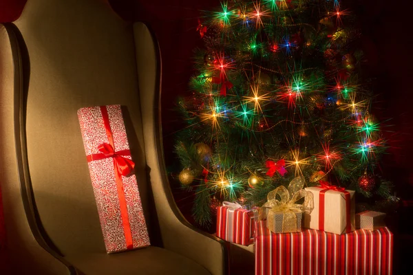 Festive Christmas, New Year's interior — Stock Photo, Image