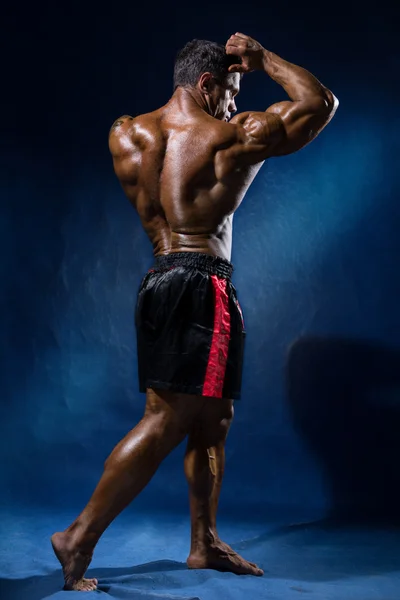 Portrait in full growth bodybuilder. — Stock Photo, Image