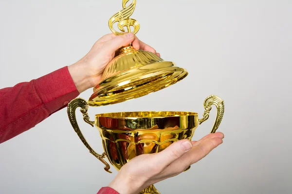 Trophée Gold Cup pour avoir remporté le Festival de la chanson — Photo