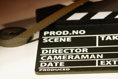 16 mm film ile film tokmağı. Film çekim için hazırlıklar