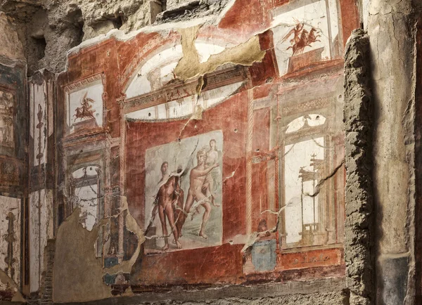 Hall of the Augustals at Herculaneum — Stock Photo, Image