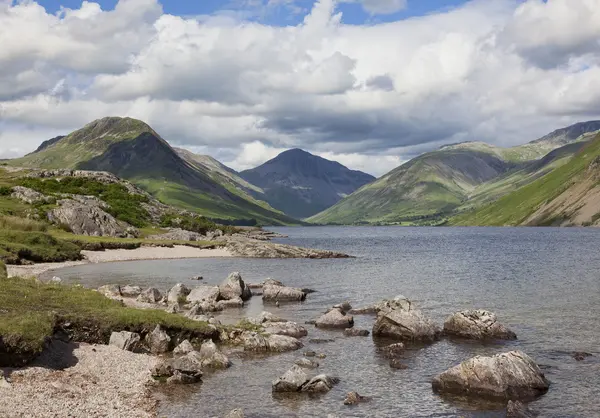 Wastwater with stones in water — Stock Photo, Image