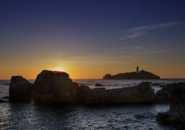 Godrevy günbatımı