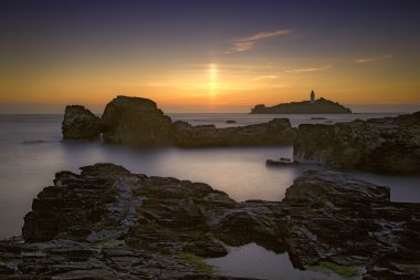 Godrevy günbatımı