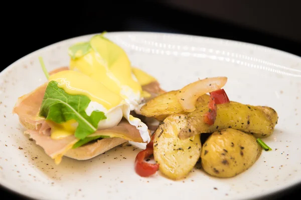 Breakfast Sandwich Potatoes — Stock Photo, Image