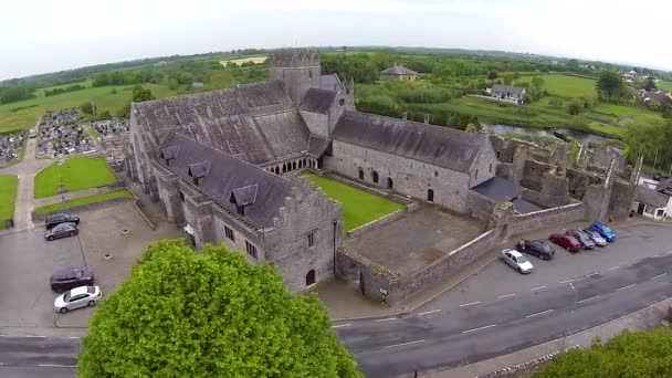 霍利克罗斯修道院爱尔兰 — 图库视频影像