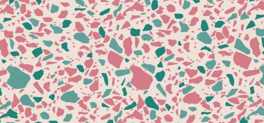 Terrazzo döşeme kalıbı. Venedik tarzı doğal taşın klasik dokusu. İç dekorasyon için modern minimalist döşeme taşı. Moda Terrazzo soyut