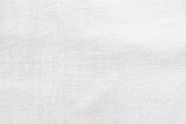 Tessuto Sfondo Bianco Lino Tela Tessuto Cotone Naturale Stropicciato Naturale — Foto Stock