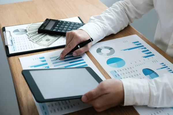 Auditor or internal revenue service staff, Business women checking annual financial statements of company. Audit Concept.