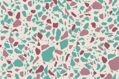 Terrazzo döşeme kalıbı. Venedik tarzı doğal taşın klasik dokusu. İç dekorasyon için modern minimalist döşeme taşı. Moda Terrazzo soyut
