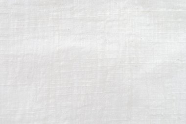 Kumaş perde arkası Beyaz keten branda buruşmuş doğal pamuk kumaş doğal el yapımı keten üst arkaplan Organik eko kumaş beyaz kumaş dokusu