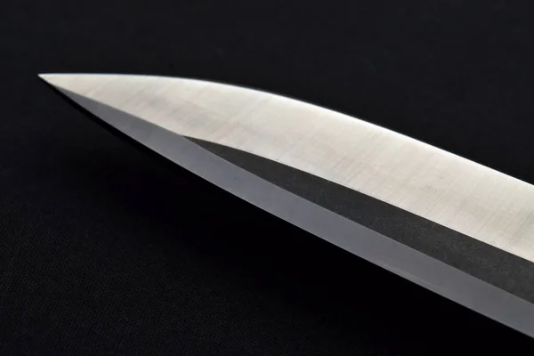 Blade Knife Black Background — Stock Photo, Image