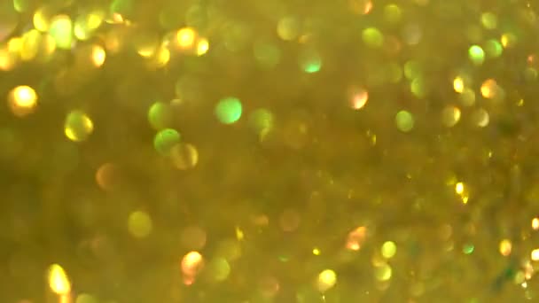 Fond jaune festif avec paillettes et strass — Video