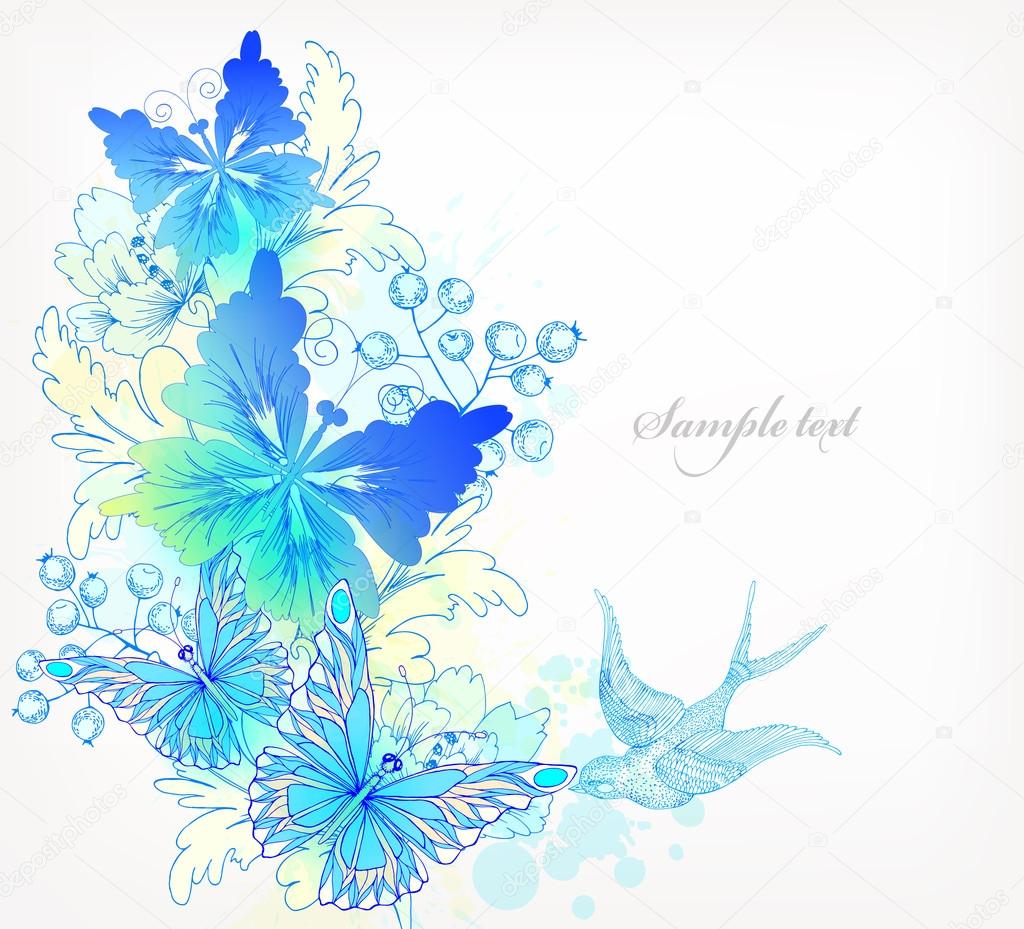 新鮮なイラスト 蝶々 花 美しい花の画像 新鮮なイラスト 蝶々 花 美しい花の画像