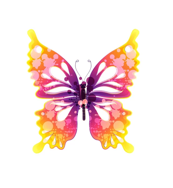 Papillon aquarelle — Image vectorielle