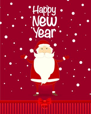 Noel Baba yeni yıl arka plan